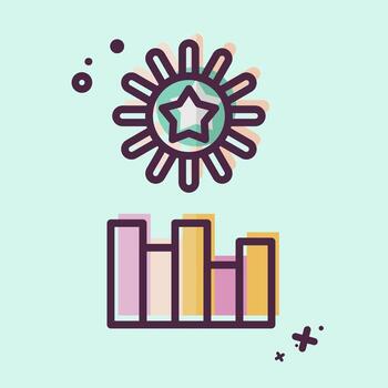 Icon New Year. related to New Year symbol. MBE style. design editable vector