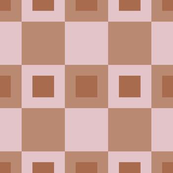 sin costura modelo con un sutil interacción de ligero rosado y marrón cuadrícula, creando un minimalista aún sofisticado geométrico diseño. vector