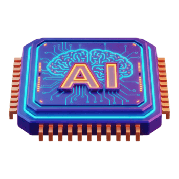 ai lasca com brilhando cérebro o circuito projeto, isolado em transparente fundo png