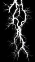 alargado, derivación brillante blanco relámpago efectos extensión verticalmente video