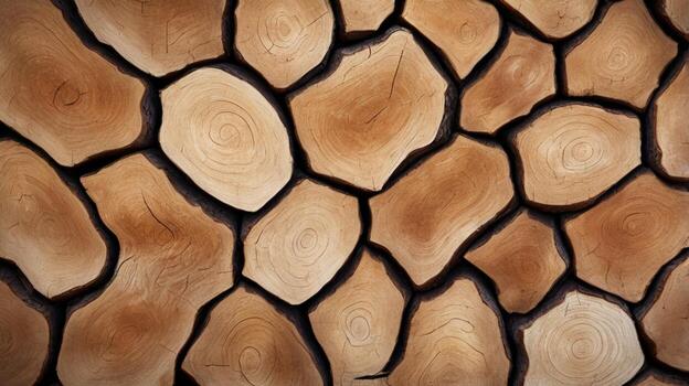 A close up of a wood texture with many different patterns photo