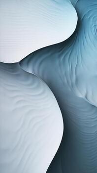 Soft blue abstract shapes with flowing textures create a calming visual effect. photo
