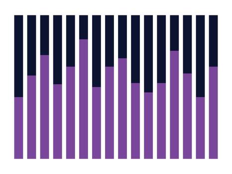 Design template chart square unique abstract vector