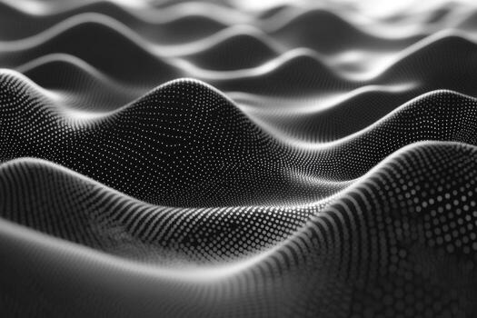 Black and white image of a wave pattern photo
