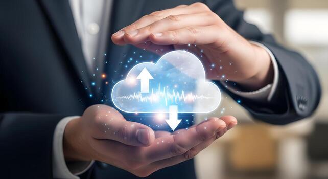 seguro nube informática datos transferir foto