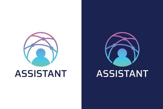 Assistant Business Smart Connection Logo Technology Communication Software vector