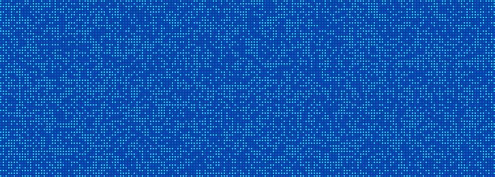pixel mosaic background in blue. Minimalist gradient design with isolated geometric elements. vector