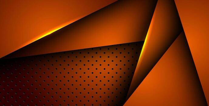 resumen naranja ligero antecedentes degradado formas naranja circulo malla modelo decoración. vector