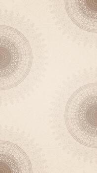 elegante beige mandala vertical antecedentes diseño presentando intrincado decorativo patrones y línea Arte vector