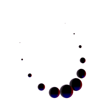 3d interpretazione di surreale galleggiante sfere disposte nel astratto molecolare struttura modello isolato su trasparente png