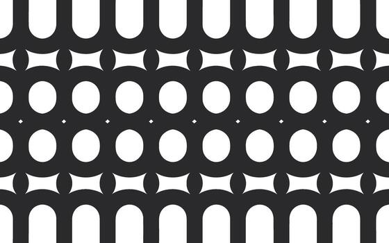 Abstract Geometric Black and White Seamless Pattern Design Texture vector