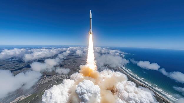 Spacex launches its first rocket of the year photo
