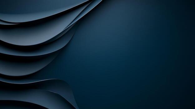 Abstract blue layered texture with smooth curves for modern design backgrounds photo