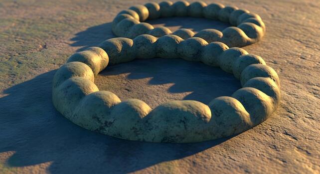 Organic Blobs looping pattern in stone surface matte texture photo