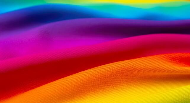 rainbow fabric texture vibrant, colorful textile, gradient cloth, smooth surface, colorful pattern photo