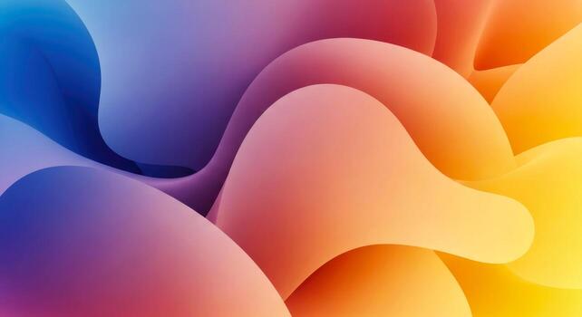 abstract colorful waves, fluid shapes, gradient , dynamic curves, vivid hues, swirling motion, organic flow, smooth texture, modern , elegant photo
