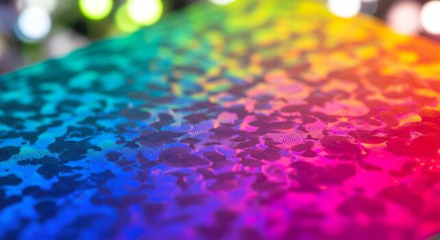 rainbow foil texture holographic iridescent pattern, vibrant colors, abstract , modern , colorful backdrop, bright shine, digital photo