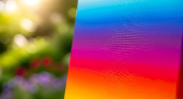 vibrante arco iris degradado lona cuadro, vistoso espectro, moderno textura, artístico expresión, vívido matices foto