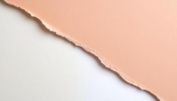 dos contrastando sombras de papel reunirse en un texturizado, borde rasgado diseño, creando un delicado color paleta. foto