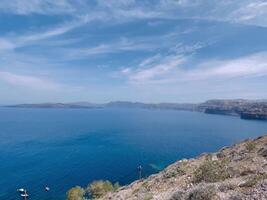 fascinerande se av de caldera i santorini video
