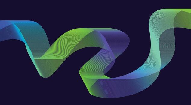 Abstract Blend Lines Wavy Curved Colorful Gradient Background Design Illustration vector