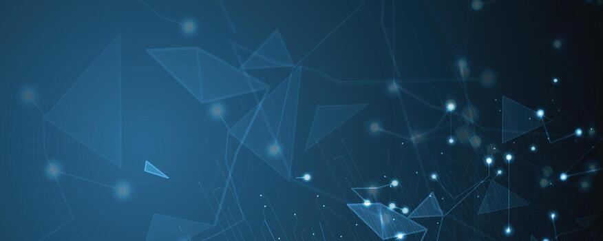 abstract blue plexus background with lines and dots vector