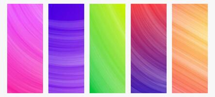Set of modern gradient backgrounds with lines. Header banner. Bright geometric abstract presentation backdrops. Good illustration vector