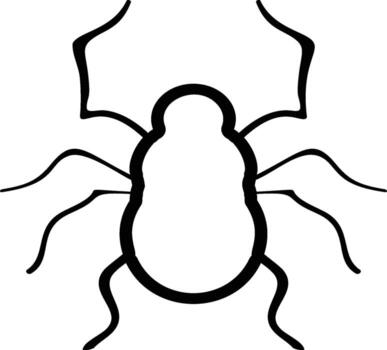 Spider icon. Simple outline of halloween for UI and UX, website vector