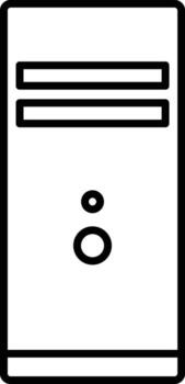 hardware, pc, server icon. Simple thin line, outline of hardware icons for UI and UX, website or mobile application vector