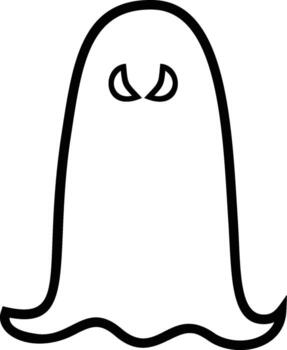 Ghost icon. Simple outline of halloween for UI and UX, website or mobile application vector