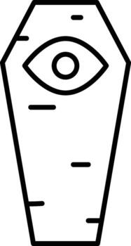 History, sarcophagus icon. Simple thin line, outline of History icons for UI and UX, website or mobile application on white background vector