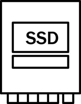 hardware, disco duro, disco, difícil icono. sencillo Delgado línea, contorno de hardware íconos para ui y ux, sitio web o móvil solicitud vector