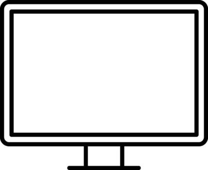 hardware, monitor, pc icon. Simple thin line, outline of hardware icons for UI and UX, website or mobile application on white background vector