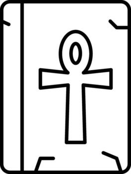 History, ankh icon. Simple thin line, outline of History icons for UI and UX, website or mobile application on white background vector