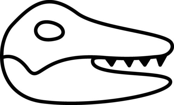 History, bone, dinosaur icon. Simple thin line, outline of History icons for UI and UX, website or mobile application on white background vector