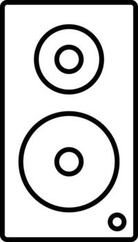 hardware, speaker icon. Simple thin line, outline of hardware icons for UI and UX, website or mobile application on white background vector