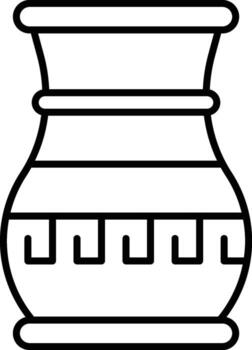 History, vase icon. Simple thin line, outline of History icons for UI and UX, website or mobile application on white background vector