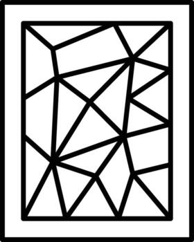 History, stained glass icon. Simple thin line, outline of History icons for UI and UX, website or mobile application on white background vector