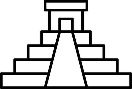 History, pyramid icon. Simple thin line, outline of History icons for UI and UX, website or mobile application vector