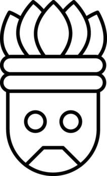 History, Aztec icon. Simple thin line, outline of History icons for UI and UX, website or mobile application on white background vector