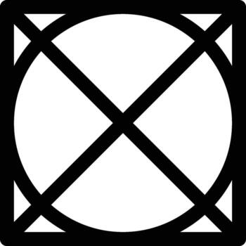 do not tumble dry icon. Simple thin line, outline of Laundry icons for UI and UX, website or mobile application on white background vector