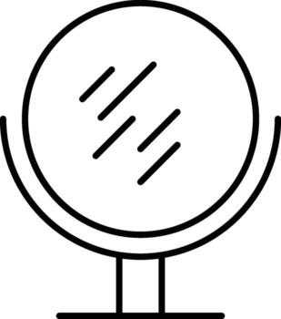 mirror icon. Simple thin line, outline of Hotel Service icons for UI and UX, website or mobile application on white background vector