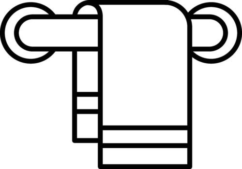 towel icon. Simple thin line, outline of Hotel Service icons for UI and UX, website or mobile application vector