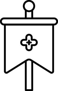 History, banner icon. Simple thin line, outline of History icons for UI and UX, website or mobile application vector