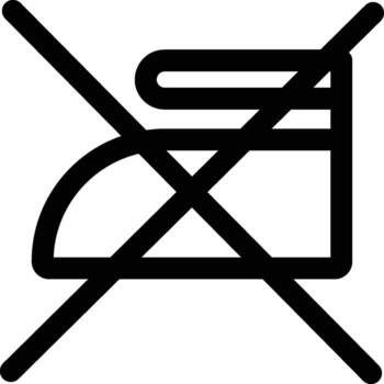 no steam icon. Simple thin line, outline of Laundry icons for UI and UX, website or mobile application on white background vector