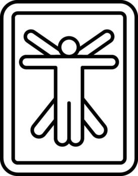 History, Leonardo Da Vinci icon. Simple thin line, outline of History icons for UI and UX, website or mobile application on white background vector