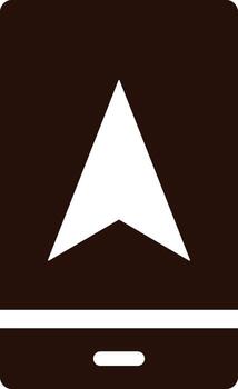 mobile, cursor, location icon. Simple glyph, flat of Location icons for UI and UX, website or mobile application on white background vector