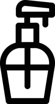 water spray icon. Simple thin line, outline of Laundry icons for UI and UX, website or mobile application on white background vector