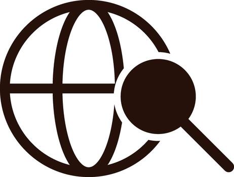 search, global icon. Simple glyph, flat of Location icons for UI and UX, website or mobile application on white background vector