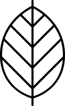 Wet leaf icon. Simple thin line, outline of Leaves icons for UI and UX, website or mobile application on white background vector